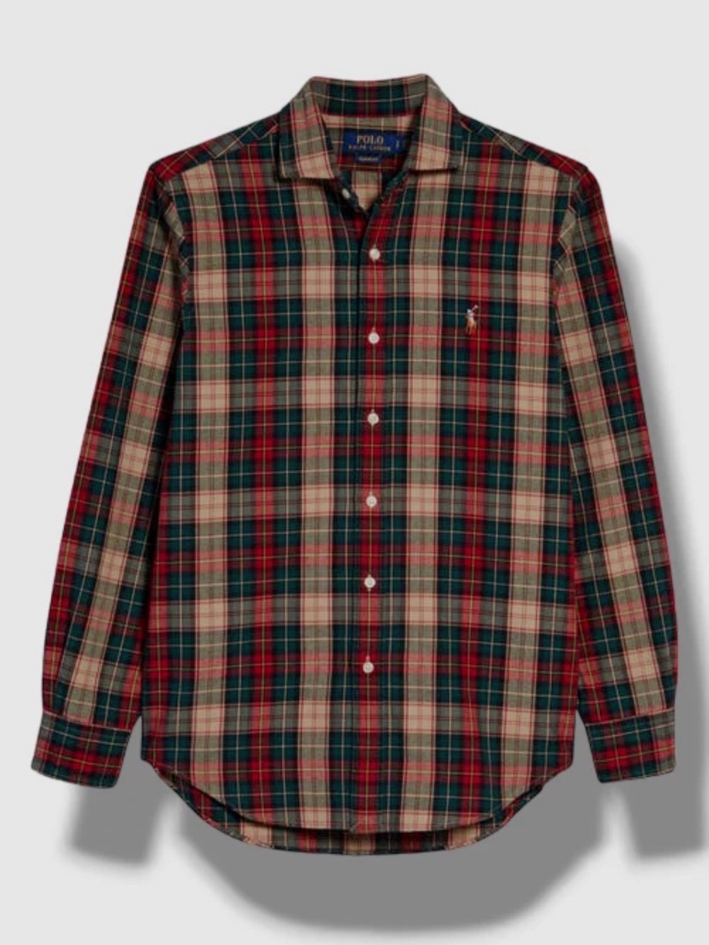 Polo Ralph Lauren Men's Plaid Long Sleeve Button-Up Shirt 100% cotton size large